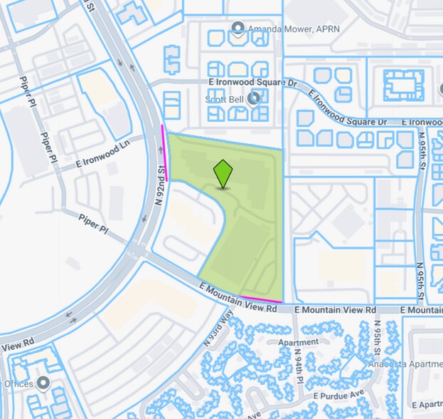 10001 N 92nd St, Scottsdale, AZ à louer - Plan cadastral – Image 2 sur 2