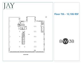 8 W 38th St, New York, NY à louer Plan d’étage– Image 1 sur 5