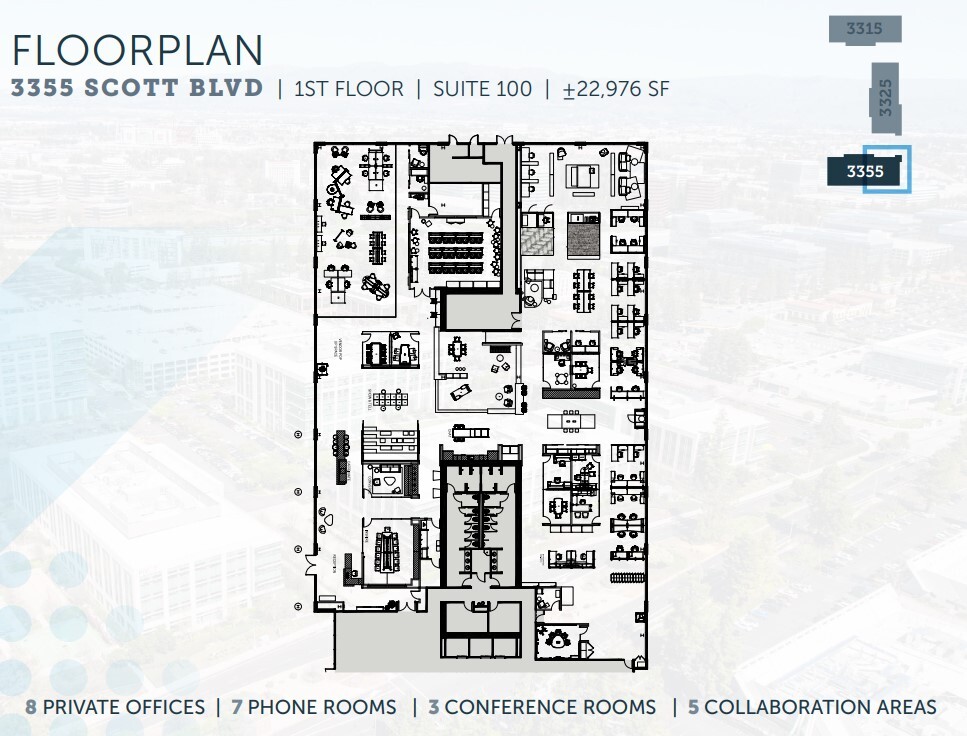 3355 Scott Blvd, Santa Clara, CA à louer Plan d’étage– Image 1 sur 1