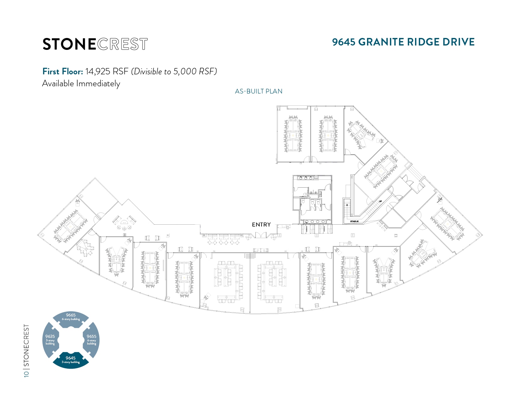 9655 Granite Ridge Dr, San Diego, CA à louer Plan d’étage– Image 1 sur 1