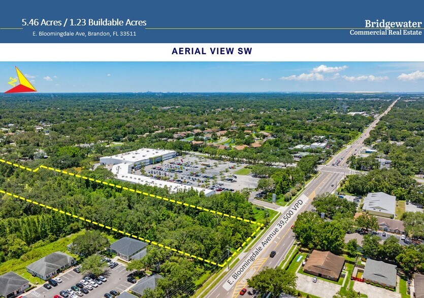 E Bloomingdale Ave, Brandon, FL à vendre - Aérien – Image 3 sur 7