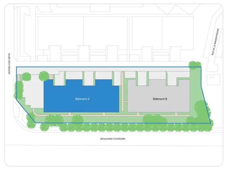 73/75 Boulevard Courcerin, Lognes à louer - Plan d’étage – Image 2 sur 3