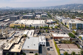 7100 W Santa Monica Blvd, Los Angeles, CA - Vue aérienne  vue de carte