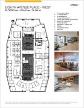 585 8th Ave SW, Calgary, AB à louer Plan d’étage– Image 1 sur 3