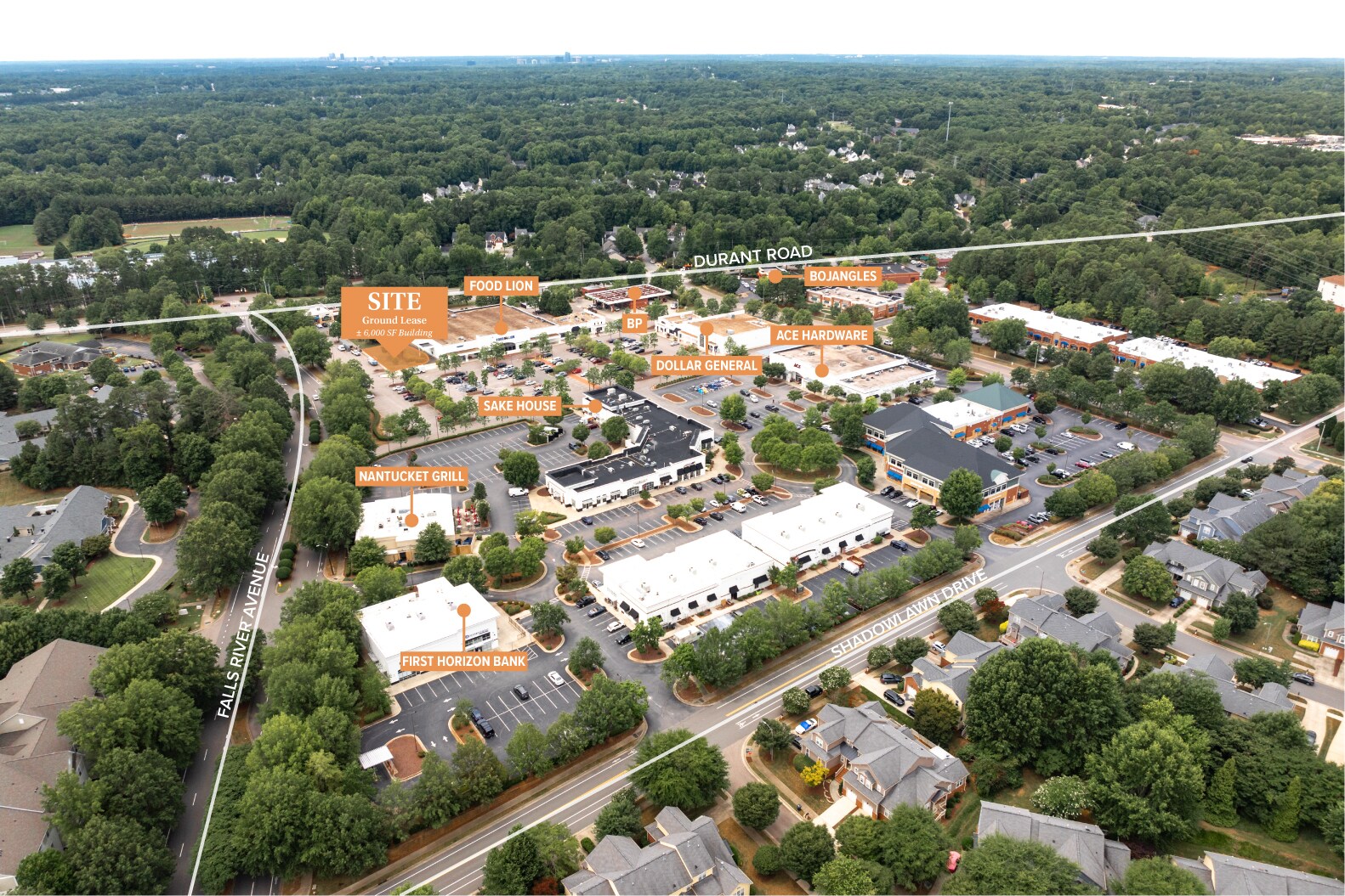 1121 Falls of Neuse Rd, Raleigh, NC à louer Plan de site– Image 1 sur 6