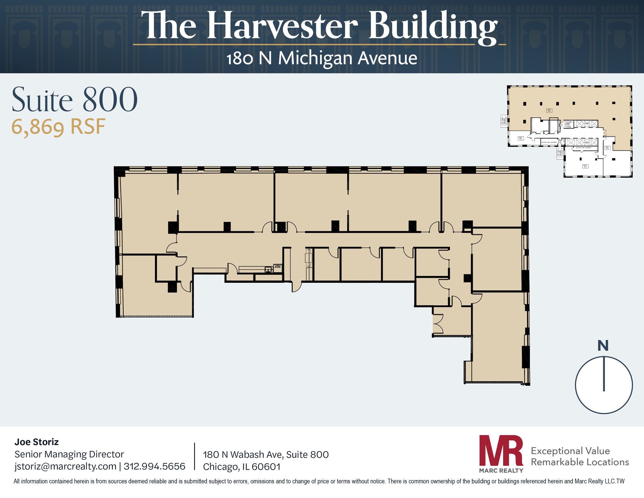180 N Michigan Ave, Chicago, IL à louer Plan d’étage– Image 1 sur 12