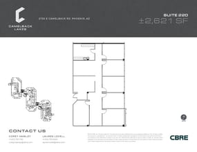 2850 E Camelback Rd, Phoenix, AZ à louer Plan d’étage– Image 2 sur 2