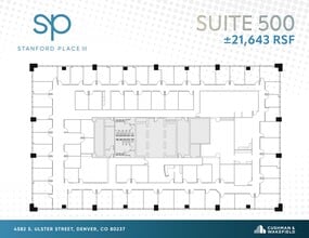 4582 S Ulster St, Denver, CO à louer Plan d’étage– Image 1 sur 1