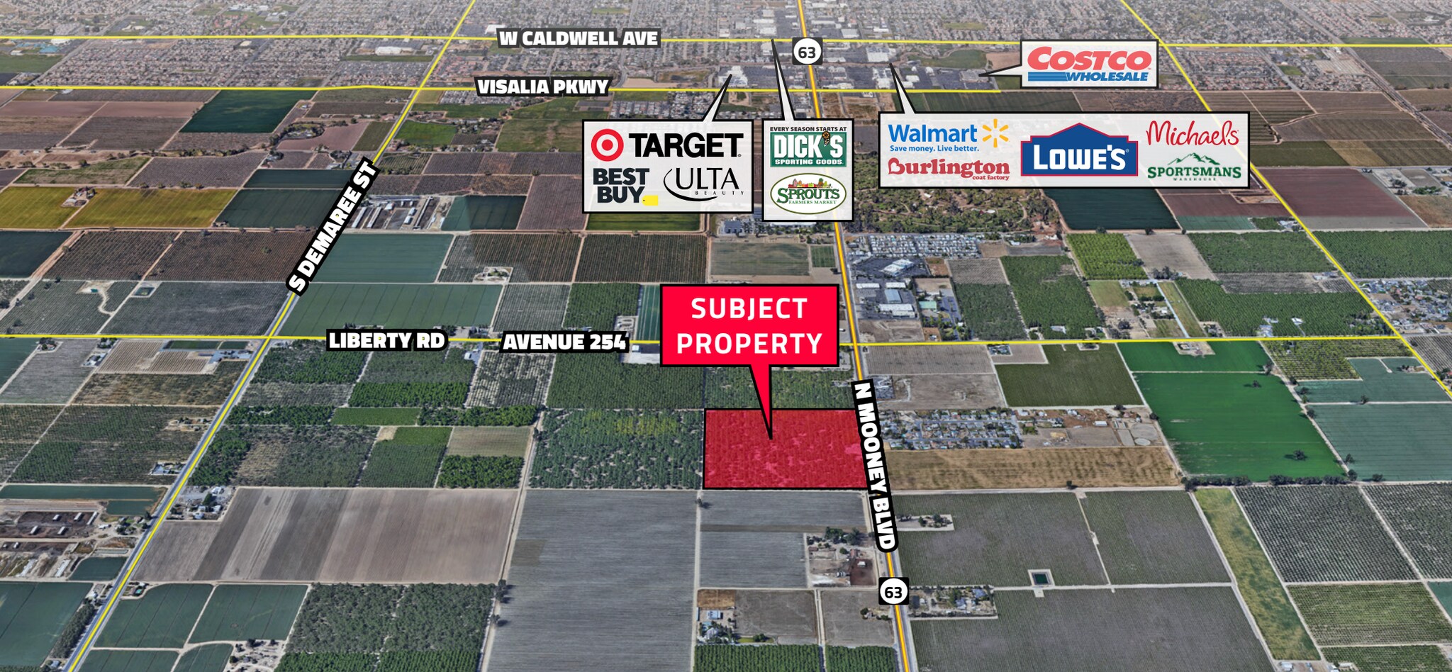 CA-63 & Avenue 264, Visalia, CA à vendre Photo de l’immeuble– Image 1 sur 2