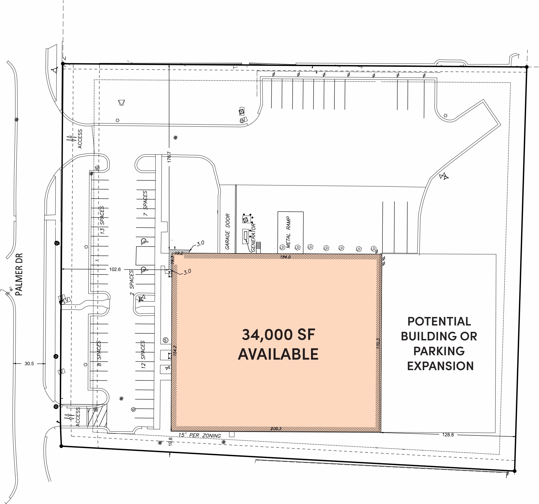 2361 Palmer Dr, Schaumburg, IL à louer Plan de site– Image 1 sur 2
