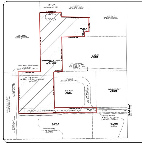 327 N Shiloh Rd, Garland, TX à vendre - Plan cadastral – Image 1 sur 1