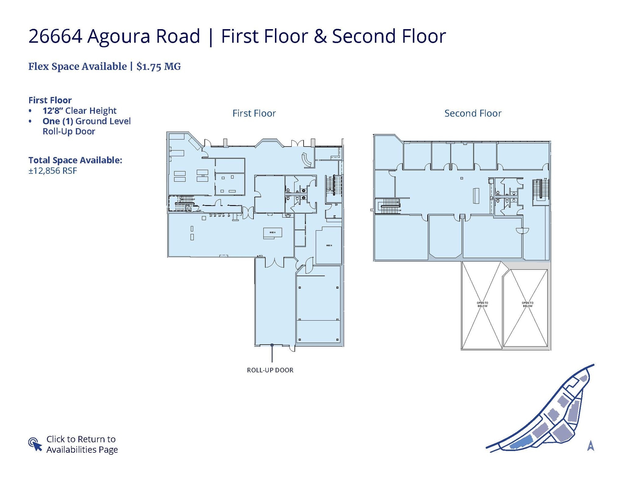 26610 Agoura Rd, Calabasas, CA à louer Plan d’étage– Image 1 sur 1