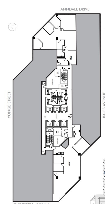 4711 Yonge St, Toronto, ON à louer Plan d’étage– Image 1 sur 1