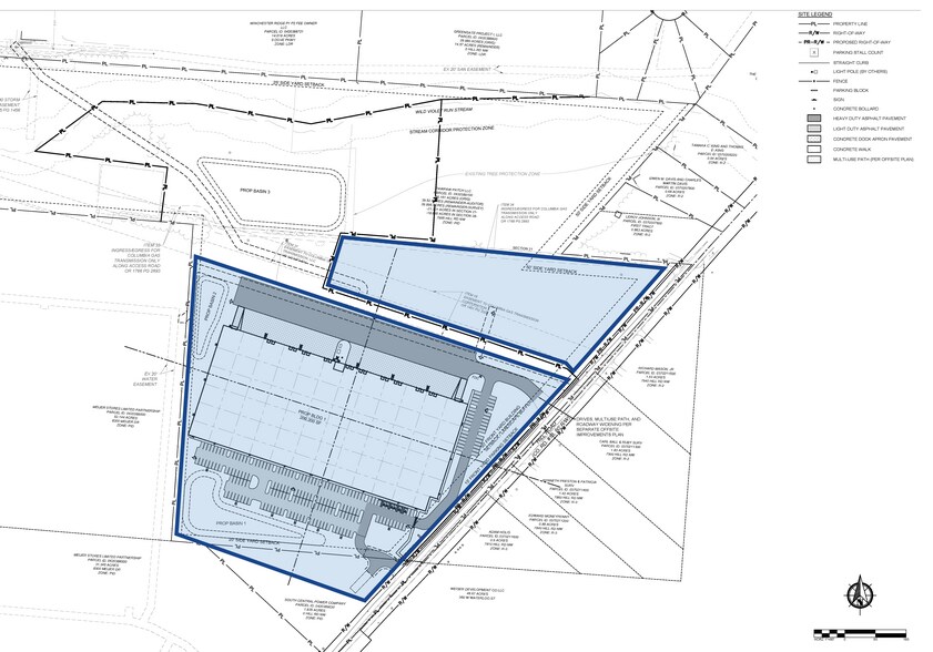 7855 Hill Rd, Canal Winchester, OH à louer - Plan de site – Image 2 sur 6
