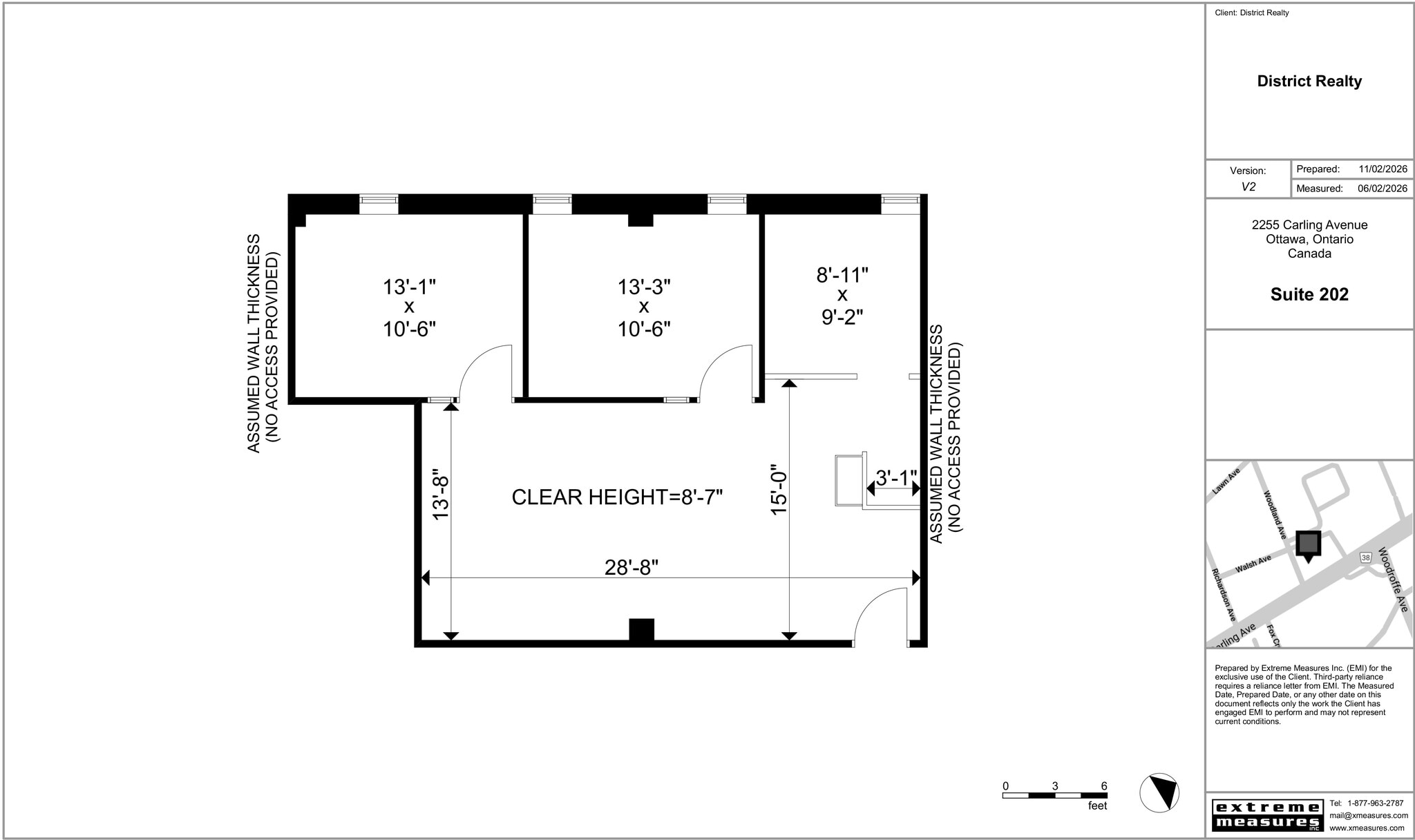 2255 Carling Ave, Ottawa, ON à louer Plan d’étage– Image 1 sur 9