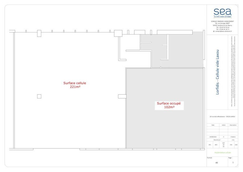 Bureau dans Laxou à louer - Plan d’étage – Image 3 sur 3
