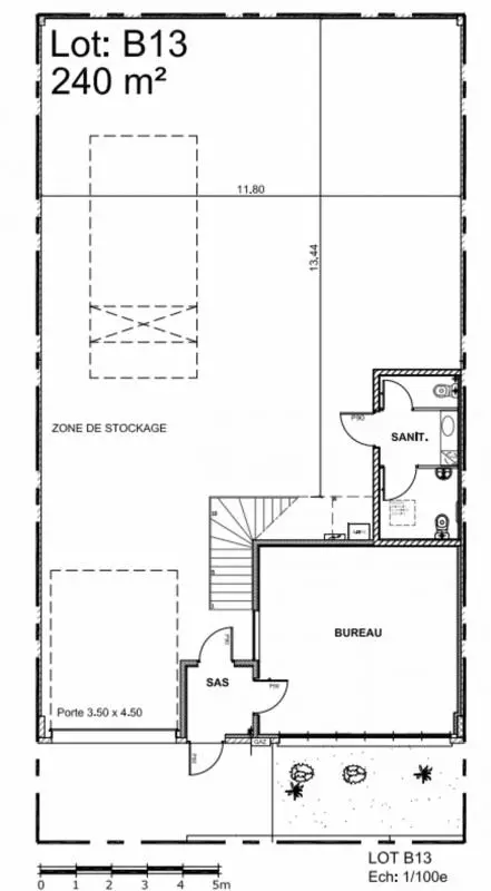 Industriel/Logistique dans Gellainville à louer Plan de site– Image 1 sur 3