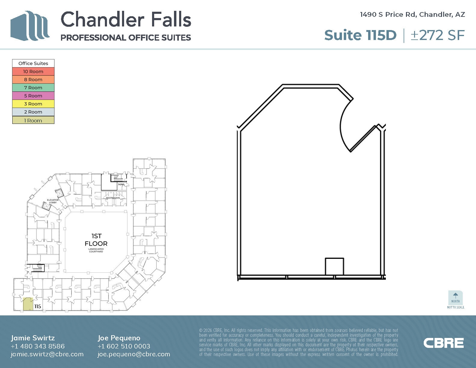 1490 S Price Rd, Chandler, AZ à louer Plan d’étage– Image 1 sur 1