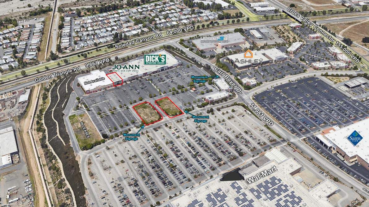 26574-26583 Carl Boyer Dr & Golden Valley Rd, Santa Clarita, CA à vendre Aérien– Image 1 sur 12