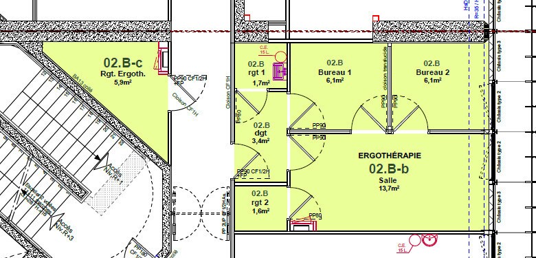 Bureaux/Médical dans Saint Genis Pouilly à louer Plan d’étage– Image 1 sur 3
