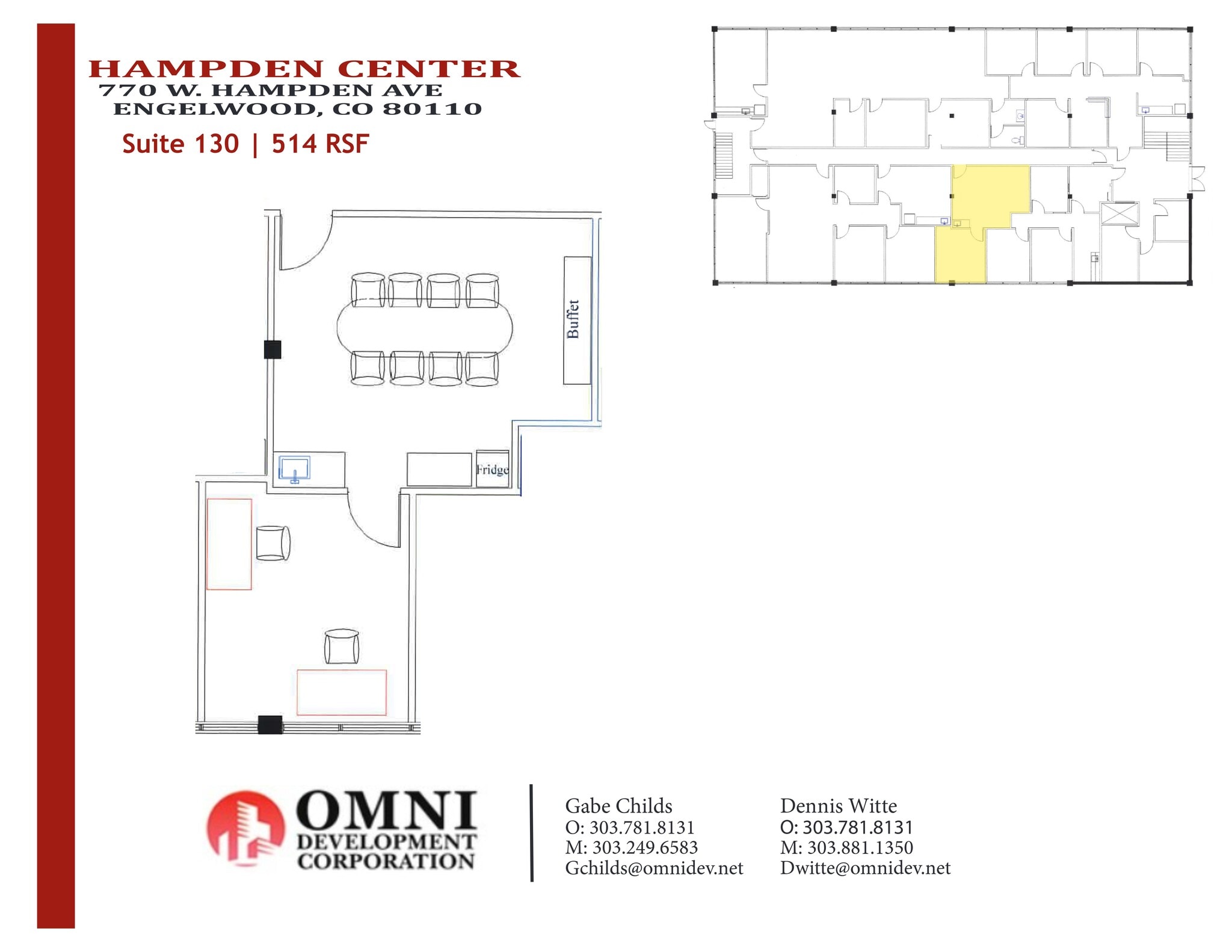 750 W Hampden Ave, Englewood, CO à louer Plan de site– Image 1 sur 1