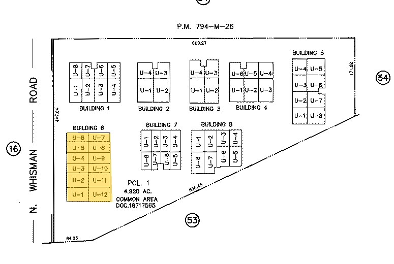 425 N Whisman Rd, Mountain View, CA à vendre - Plan cadastral – Image 2 sur 9