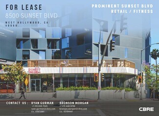 Plus de détails pour 8500 W Sunset Blvd, Los Angeles, CA - Local commercial à louer
