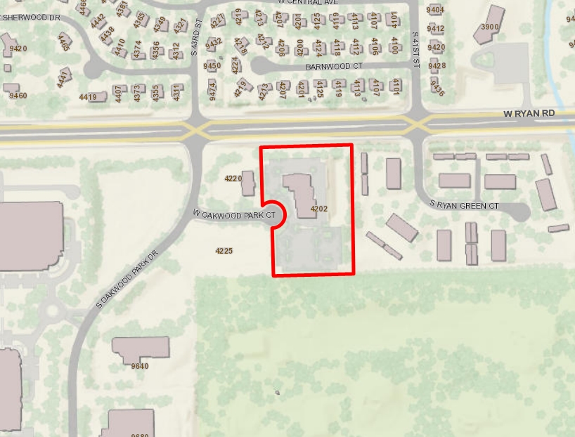 4202 W Oakwood Park Ct, Franklin, WI à louer Plan cadastral– Image 1 sur 2