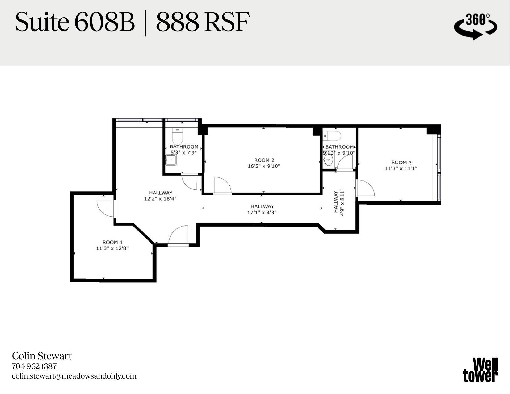 1718 E 4th St, Charlotte, NC à louer Plan d’étage– Image 1 sur 1