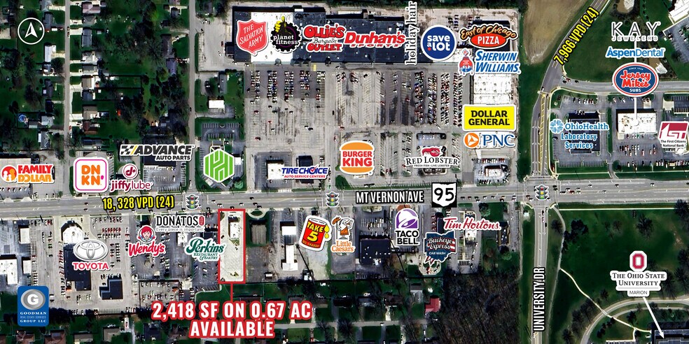 1207 Mount Vernon Ave, Marion, OH à vendre - Aérien – Image 2 sur 5