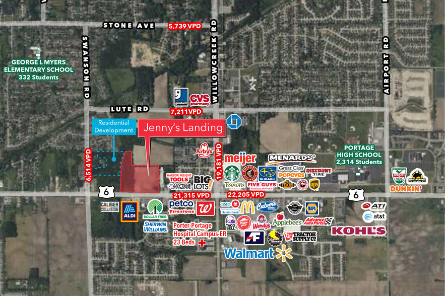 5740 US-6, Portage, IN à vendre - Aérien – Image 3 sur 3