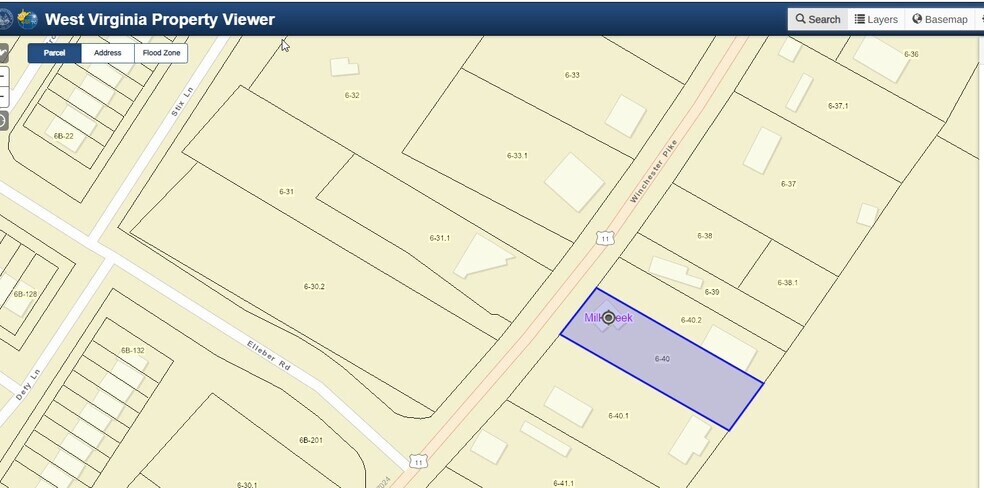 6955 Winchester Ave, Inwood, WV à vendre - Plan cadastral – Image 2 sur 3
