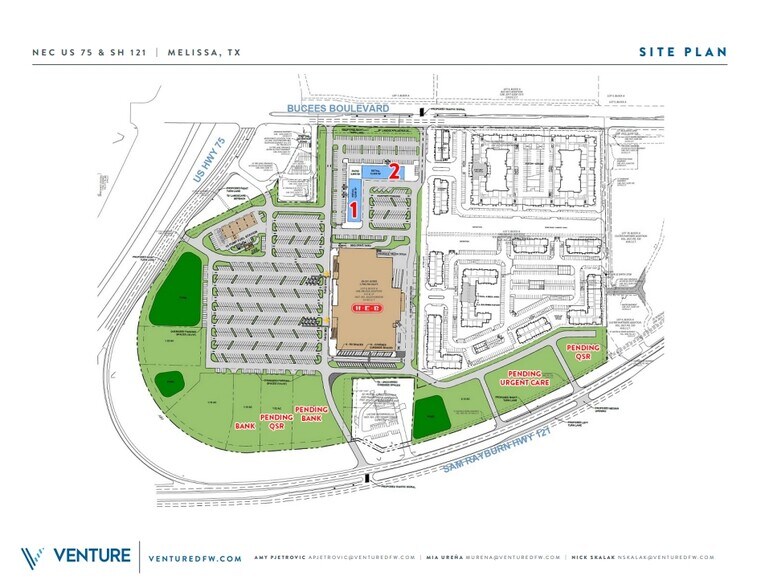 NEC US 75 & SH 121, Melissa, TX à louer - Plan de site – Image 3 sur 9