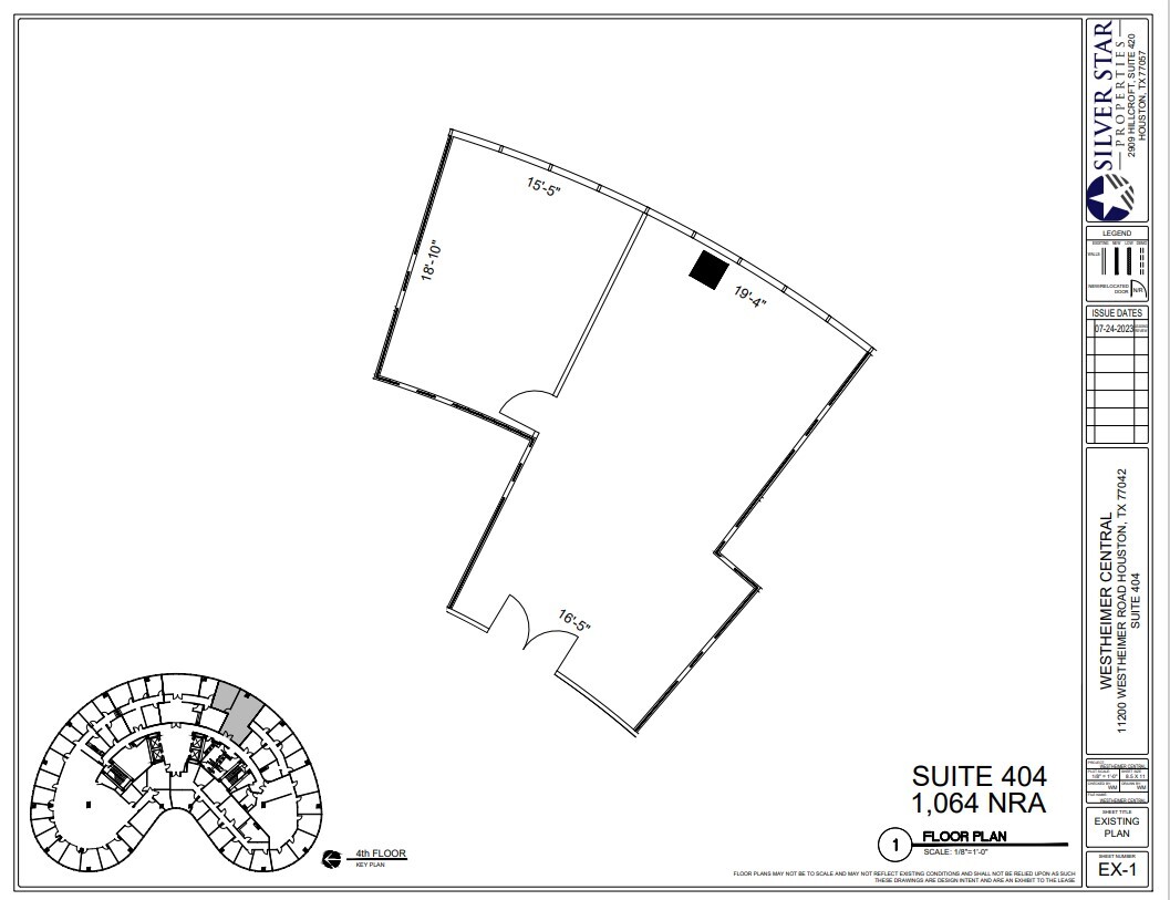 11200 Westheimer Rd, Houston, TX à louer Plan d’étage– Image 1 sur 1