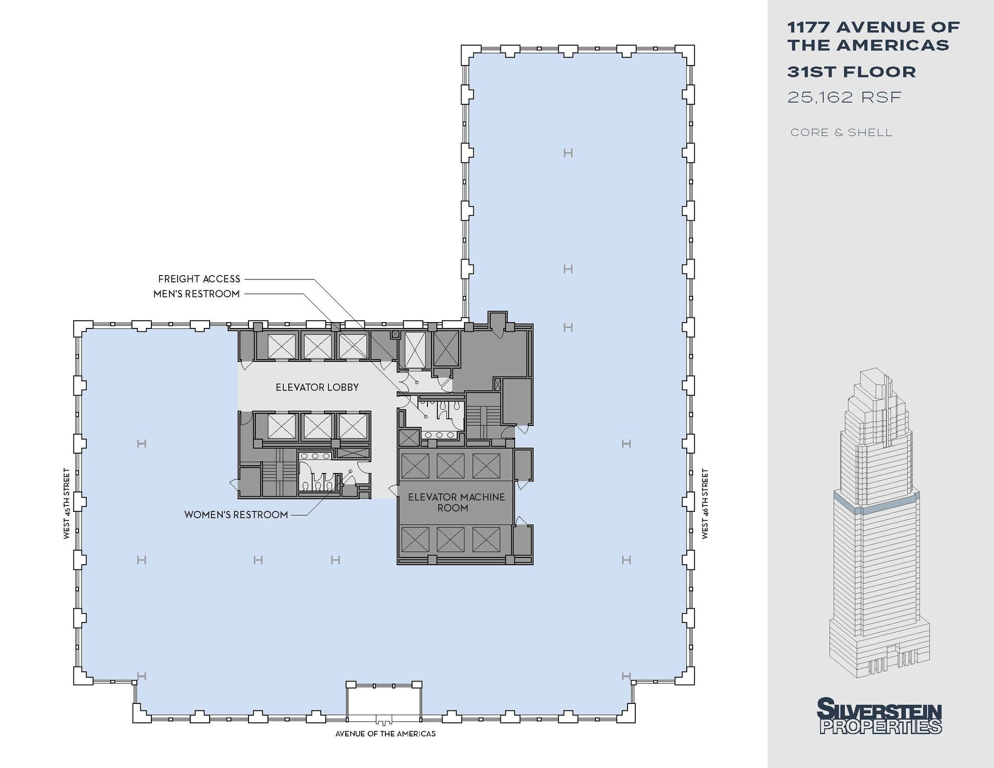 1177 Avenue Of The Americas, New York, NY à louer Plan d’étage– Image 1 sur 4