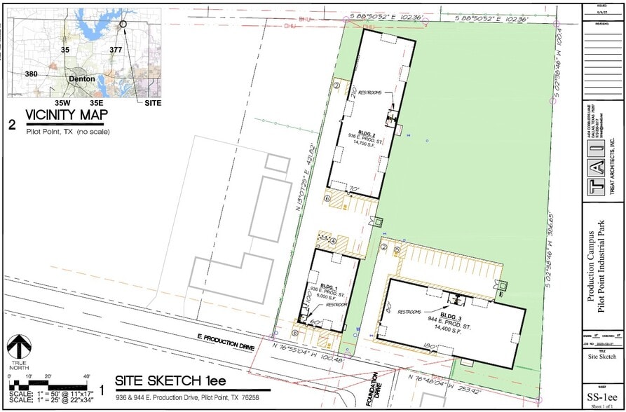 936 E Production Dr, Pilot Point, TX à louer - Plan de site – Image 3 sur 3