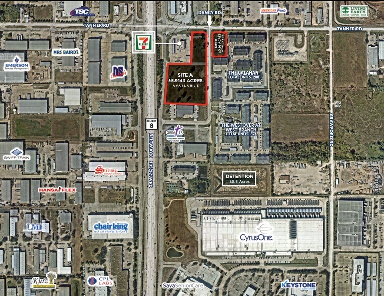 Beltway 8 & Tanner Rd, Houston, TX à vendre - Photo principale – Image 1 sur 2