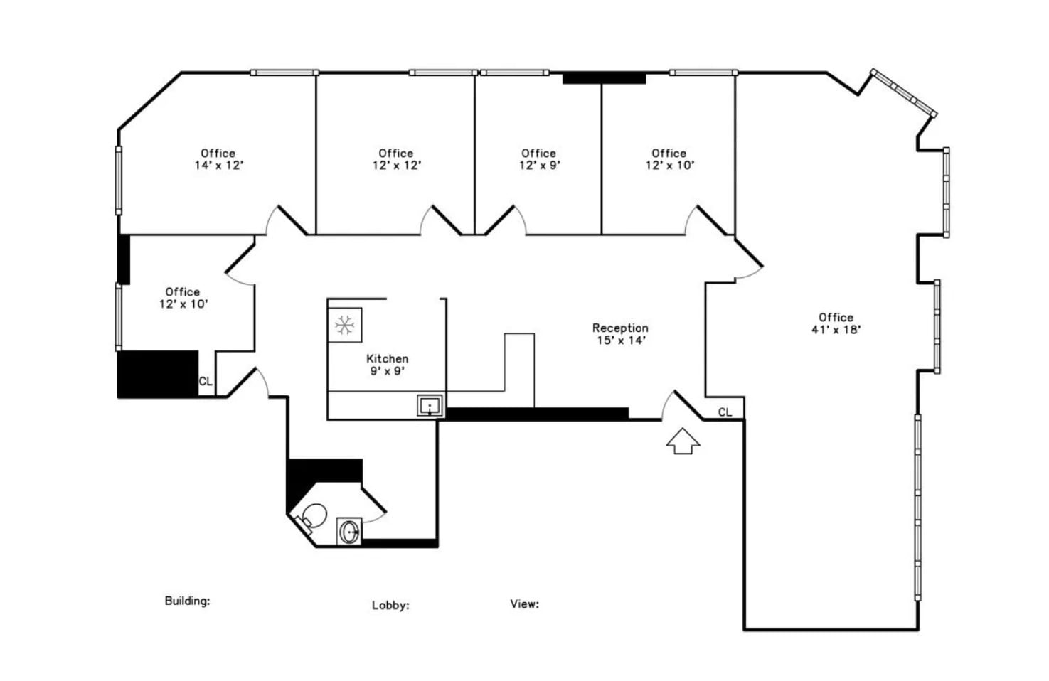 650 N Dearborn St, Chicago, IL à louer Plan d’étage– Image 1 sur 7
