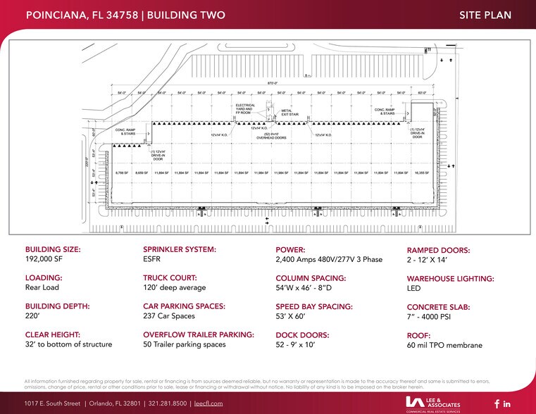 Poinciana Logistics Center portefeuille de 2 biens à vendre sur LoopNet.fr - Plan de site – Image 3 sur 3