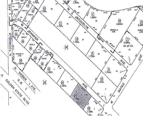 4625 W Jennifer Ave, Fresno, CA à louer - Plan cadastral – Image 2 sur 7