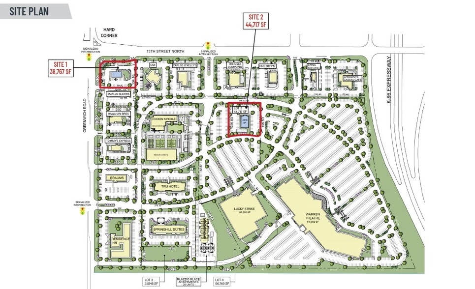 13th St. N & Greenwich Rd., Wichita, KS à vendre - Plan de site – Image 3 sur 8