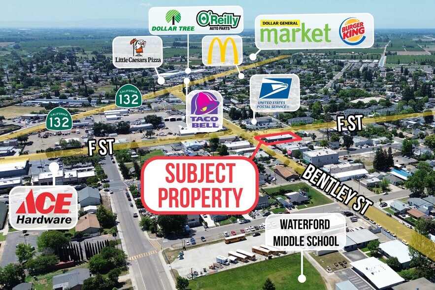 304 F St, Waterford, CA à vendre - Aérien – Image 2 sur 11