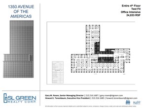 1350 Avenue of the Americas, New York, NY à louer Plan d’étage– Image 1 sur 2