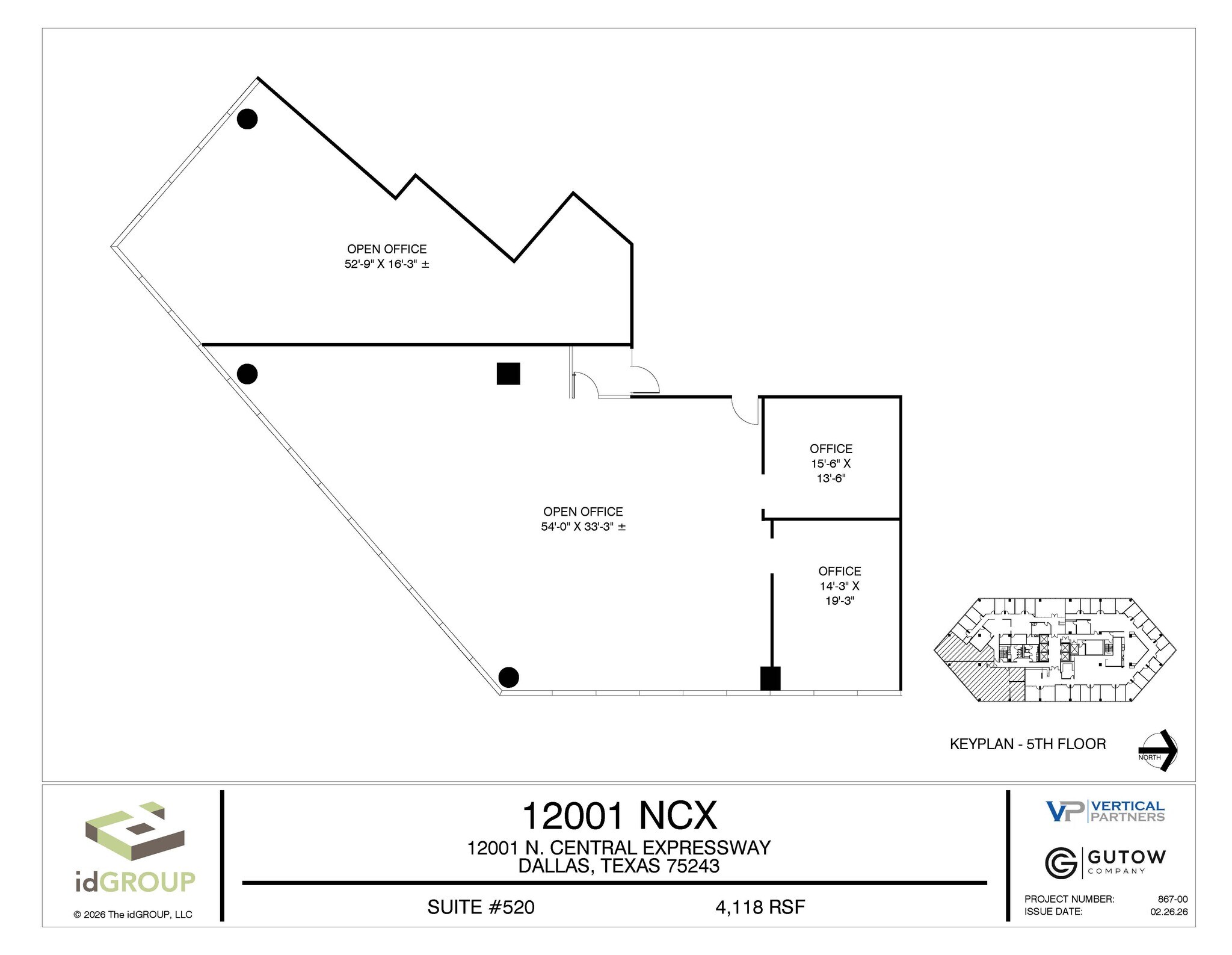 12001 N Central Expy, Dallas, TX à louer Plan d’étage– Image 1 sur 1