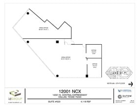 12001 N Central Expy, Dallas, TX à louer Plan d’étage– Image 1 sur 1