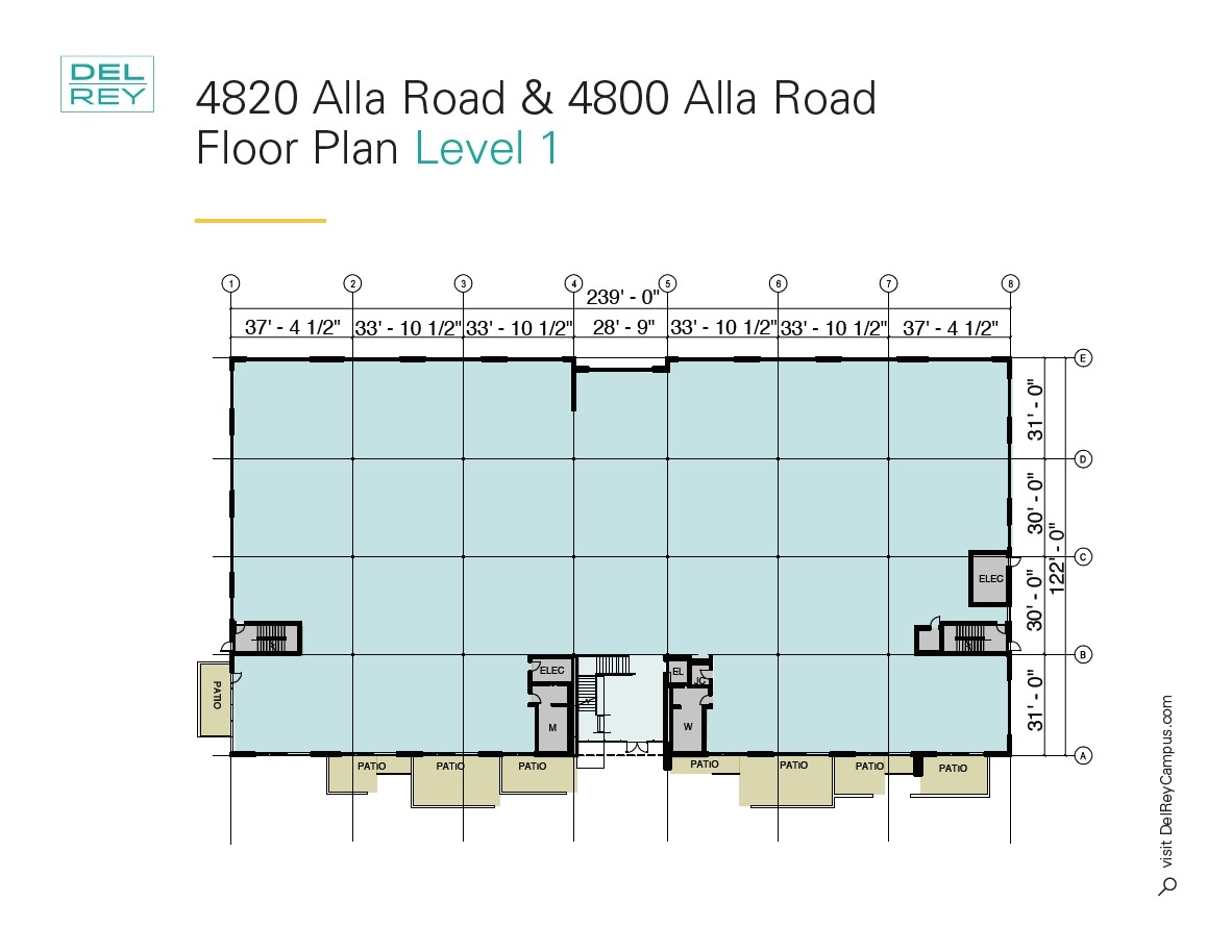 4800 Alla Rd, Los Angeles, CA à louer Plan d’étage– Image 1 sur 1