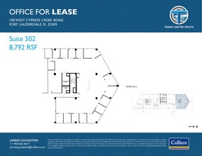 100 W Cypress Creek Rd, Fort Lauderdale, FL à louer Plan d’étage– Image 1 sur 2