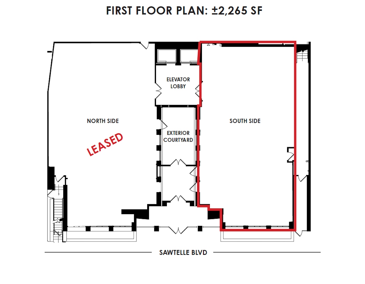 2045 Sawtelle Blvd, Los Angeles, CA à louer Plan d’étage– Image 1 sur 9
