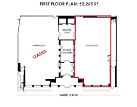 2045 Sawtelle Blvd, Los Angeles, CA à louer Plan d’étage– Image 1 sur 9