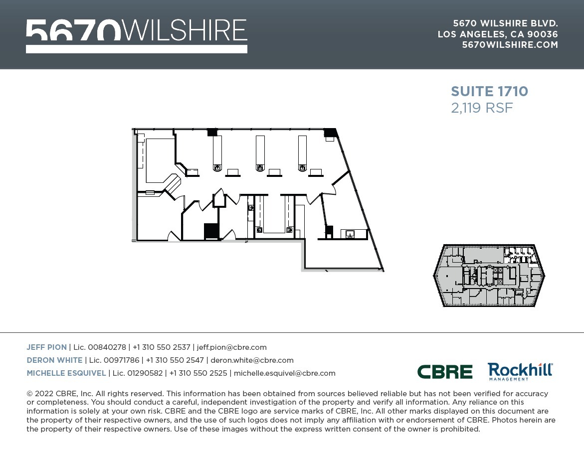 5670 Wilshire Blvd, Los Angeles, CA à louer Plan d’étage– Image 1 sur 1